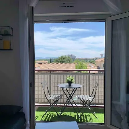 Apartmán Super Studio- Terrasse- Parking- Montpellier Nord Grabels