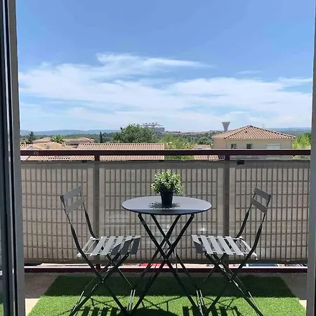 Super Studio- Terrasse- Parking- Montpellier Nord Grabels